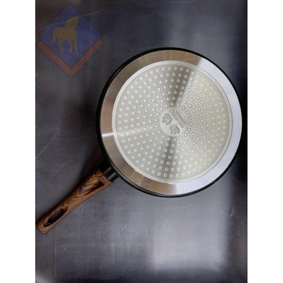 Sauce Pan Panci Susu Medical Stone Anti Lengket Non Stick Hitam - 18cm
