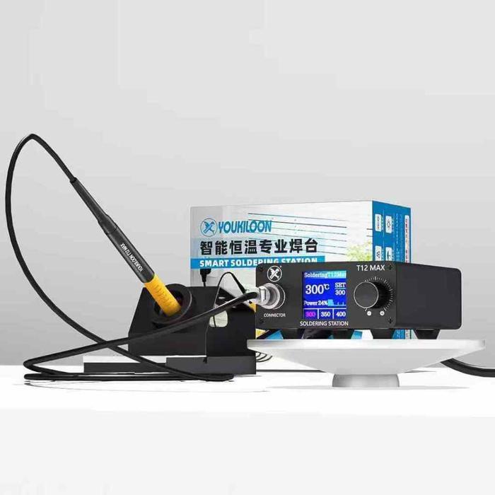 NEW SOLDER T12 MAX FULL SET YOUKILOON - SOLDER STATION - SOLDER TANGAN