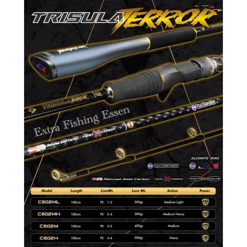 Joran Pancing Daido Trisula Terror Sp / Bc 180Cm Jigging Fuji Alconite - Toms Fishing