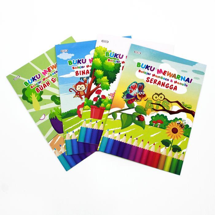 Buku Mewarnai Baca & Tulis Kiky
