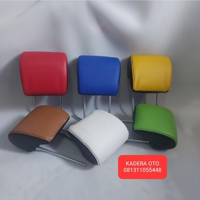 headrest jok belakang ayla agya kombinasi warna bahan kulit sintetis