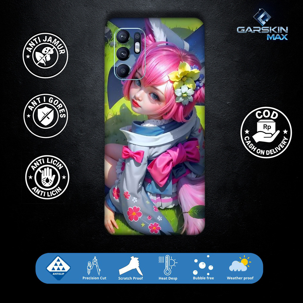 Garskin Skin Oppo Reno 6 4G motif Nana nana Fullbody / Backonly | Anti Gores | Bisa Custom | Kode - 