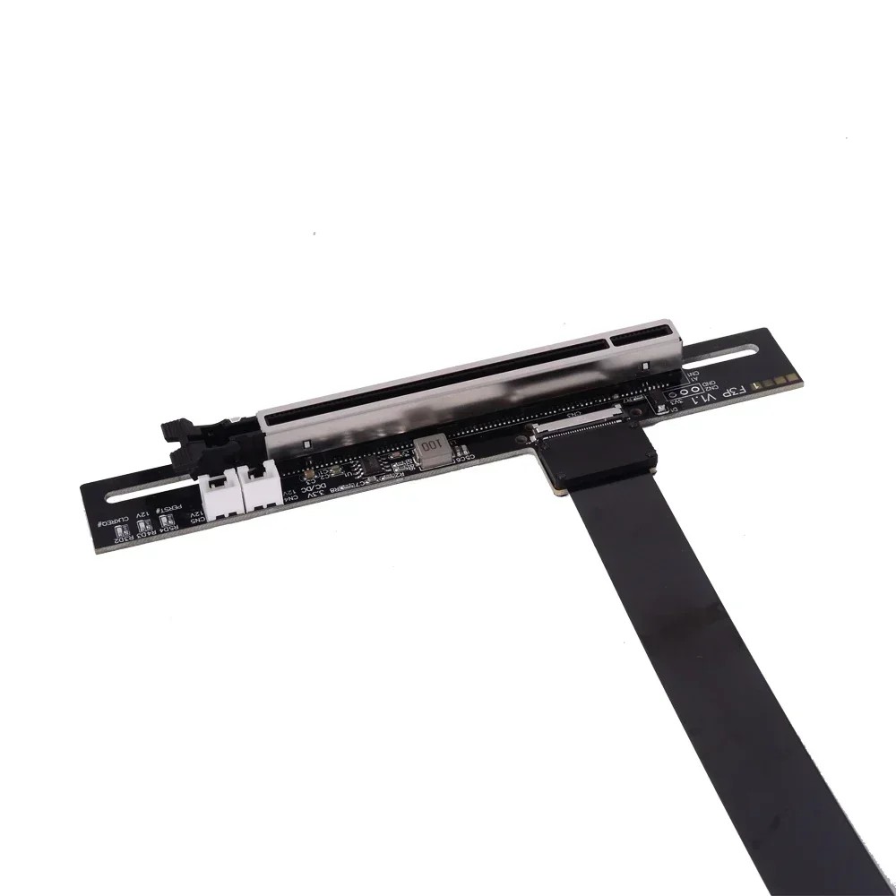 Adt-Link F43 Series Pcie 5.0 M.2 Nvme To Pcie X16 Gpu External Gen 5 Extension Cable Turn 90 Angled