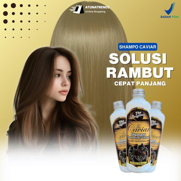 Shampo Kuda Caviar Pemanjang Penumbuh Rambut Untuk Rambut Rontok Conditioner Shampoo