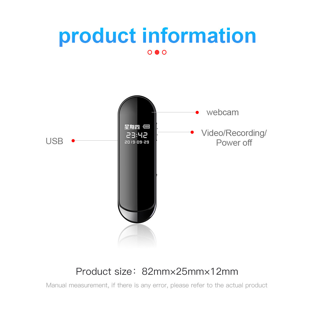 . Micro Stylo Camera Espion Wide Angle Mini Hd 1080P Usb Camera Stylo -