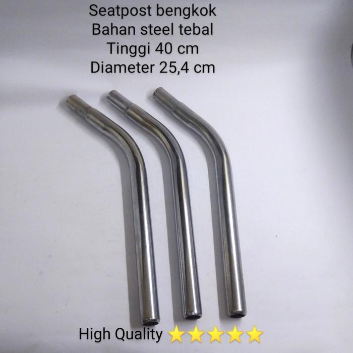 seatpost bengkok/tiang sadel bengkok 40 cm untuk Minion,BMX, minitrek