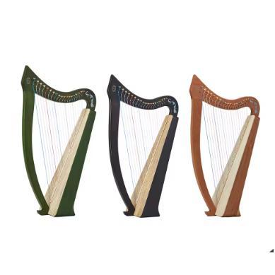 CTS 19 Senar Harpa Kayu Solid Portabel untuk Pemula / Alat Musik Gesek Kecapi Tradisional