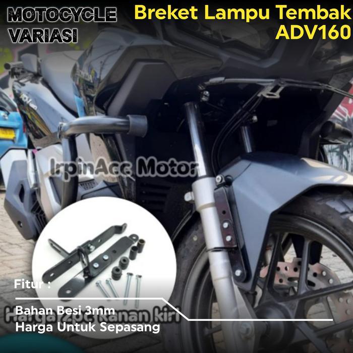 NEWSS BREKET LAMPU TEMBAK ADV 160 DUDUKAN LAMPU TEMBAK SPAKBOR ADV 160 150