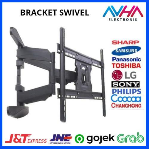 BRACKET TV SWIVEL IMPOR PREMIUM SIZE 50-75 INCHI