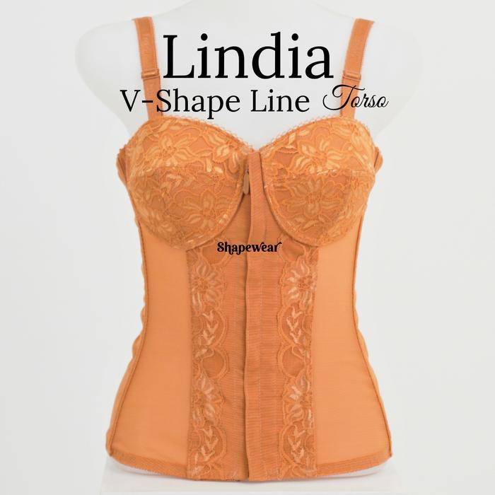 Lindia V-Shape Fiori - Longtorso Dengan Bra Strapless Bertali Dan Desain Elegan Bh Top Nyaman Tank