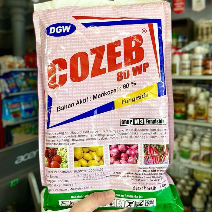 lumercok99 DGW Fungisida Cozeb Kuning 80WP - 1KG - Mancozeb 80% - Melindungi Tanaman dari Infeksi