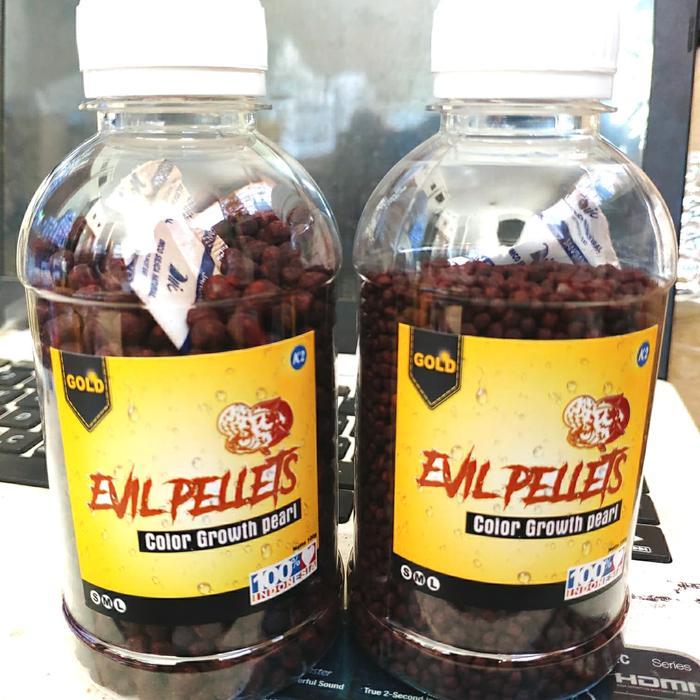 Pelet Jahat Black Level 2 Ikan Louhan Lohan Ukuran 100Gr Merah Kontes