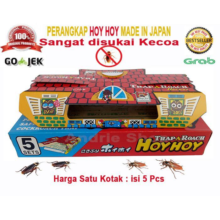 Perangkap kecoa Hoy Hoy isi 5 Pcs Hoy Hoy Perangkap Kecoa Lem cicak