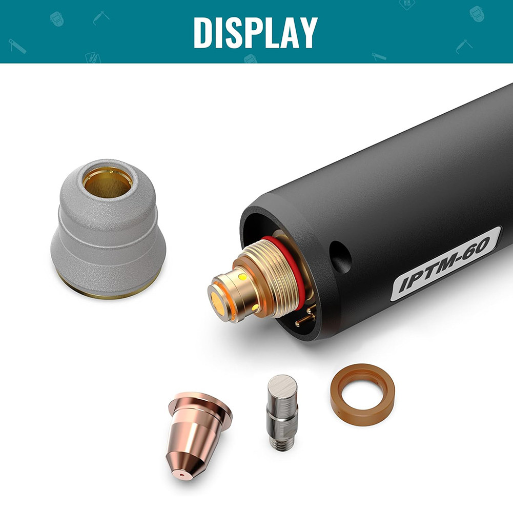 1 Pc Cnc Plasma Cutting Torch, Iptm60 Non-Hf Ignition Straight Plasma Cutting Torch Cnc Plasma