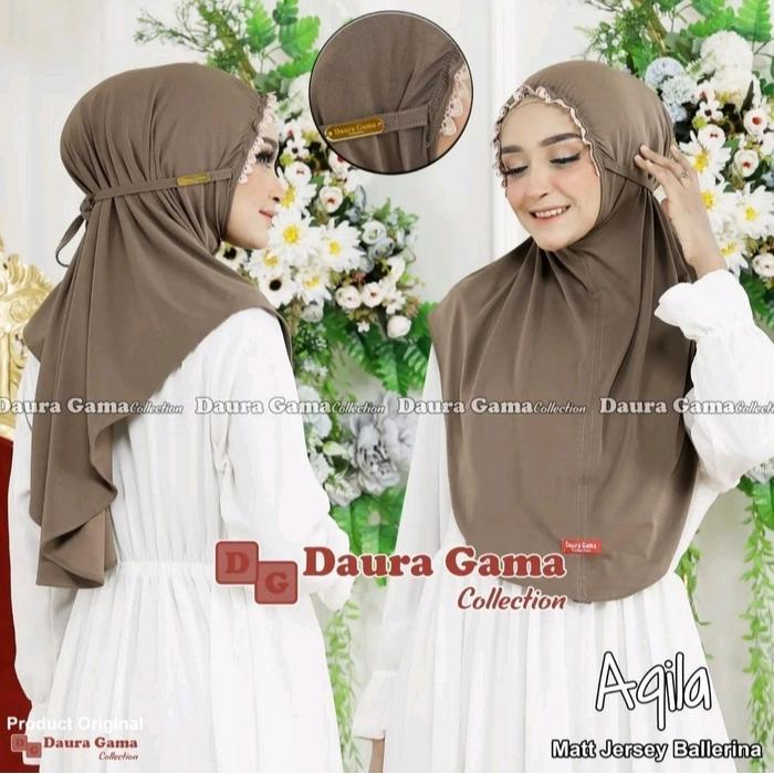 Bergo Instan Kerut Renda Camelia - Jilbab Renda Tali Viral - Bergo Maryam Kerut Terbaru