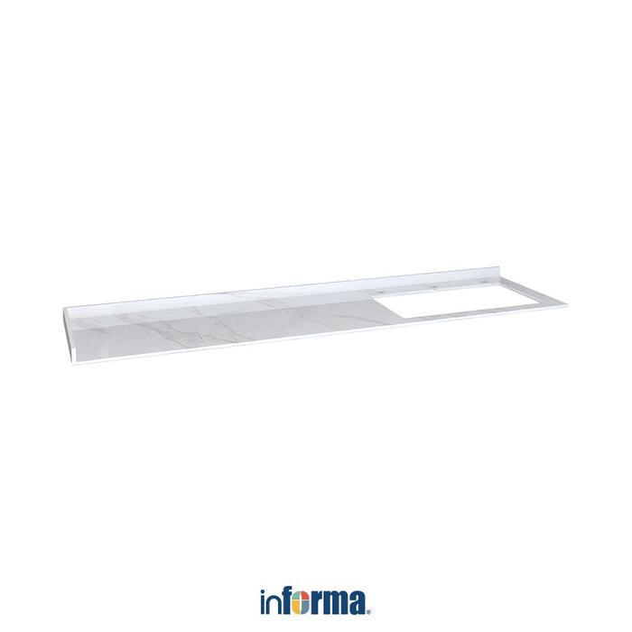 Informa 200 cm Ilsa Counter Top Kabinet Dapur Kanan - Putih Meja Dapur Alas Kompor Top Table Meja