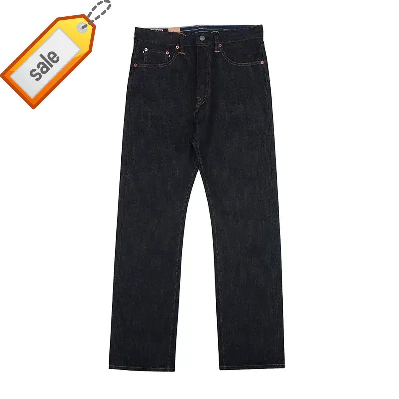23oz BOB DONG Extra Heavy Selvedge Denim Jeans Lot 35-3 Raw Denim Slim Straight Leg Pants