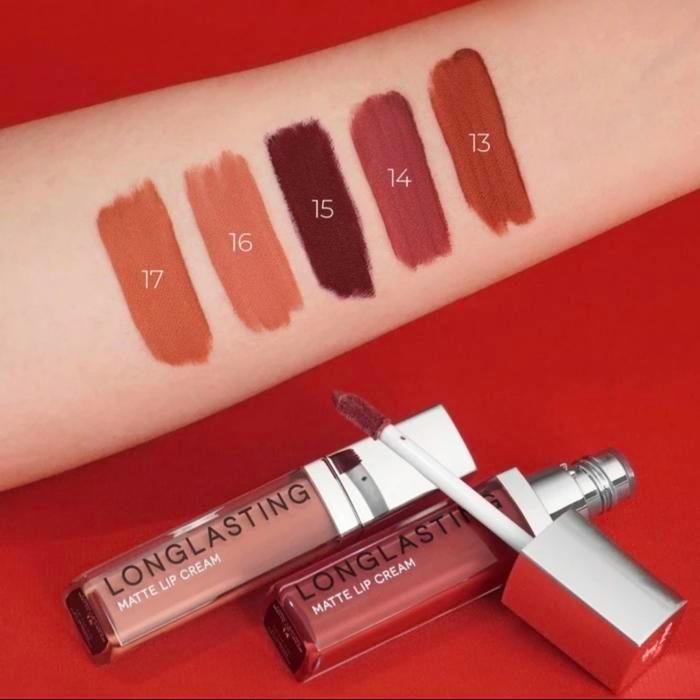 TERLARIS LT PRO Long Lasting Matte Lip Cream - Lipstick Cair Bibir Hasil Matte l - Lipcream Selamat