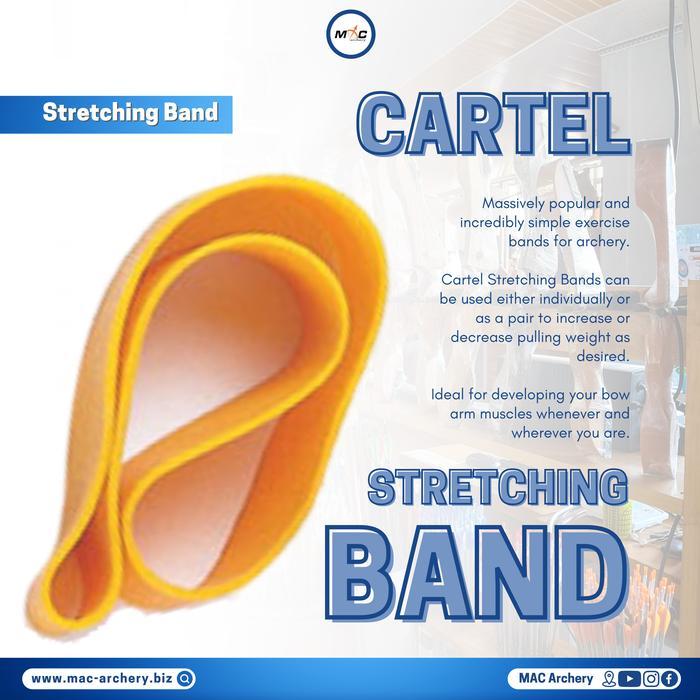 cartel exersice band stretching band untuk berlatih release panahan