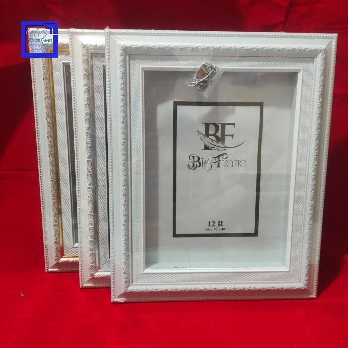 Frame bingkai figura 3D mahar scrapbook 12r 30x40 linen