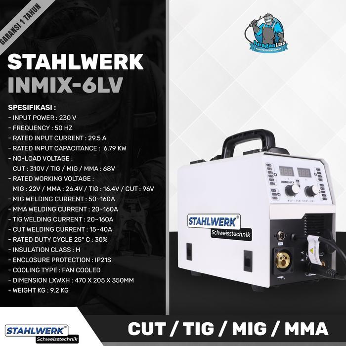 Stahlwerk INMIX-6LV MIG TIG CUT & MMA Welding Machine