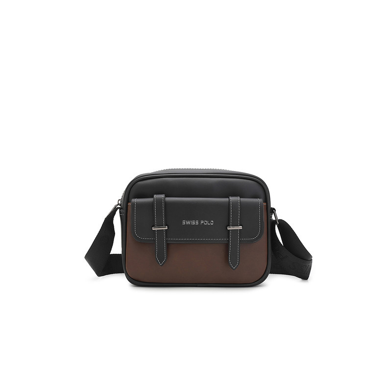 Swiss Polo Men's Sling Bag / Crossbody Bag (Tas Selempang Pria) - Cokelat Pria