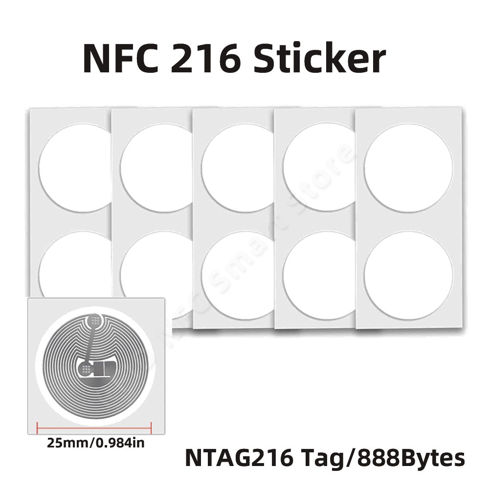 " 100Pcs 50Pcs 20Pcs Ntag213 Ntag215 Nfc Tags Nfc Sticker Ntag 213 215 "