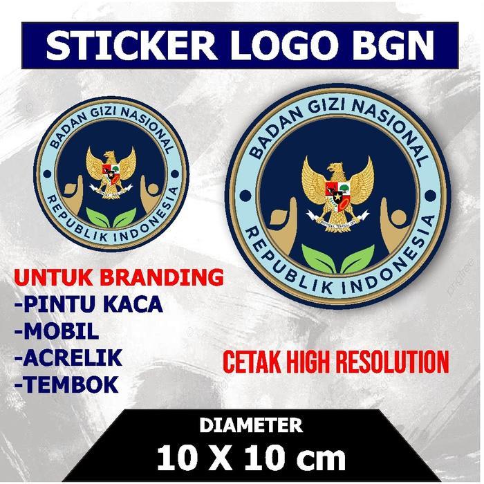 STICKER LOGO BGN, LOGO MBG, BADAN GIZI NASIONAL