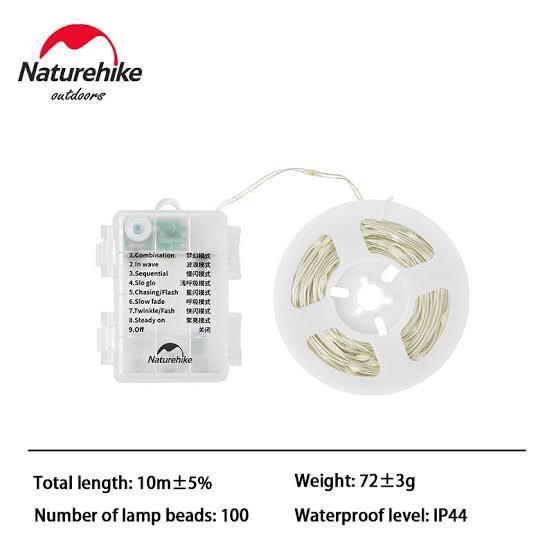 Lampu hias tenda naturehike CNH22DQ019 ambient strip lights camping