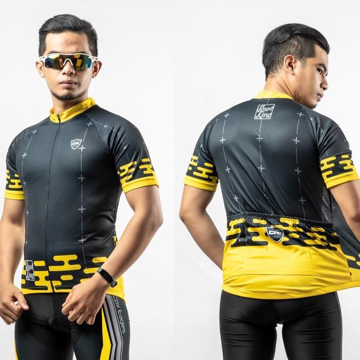 Cycling Jersey CPX Sport Jersey Sepeda Roadbike Roadking Hitam