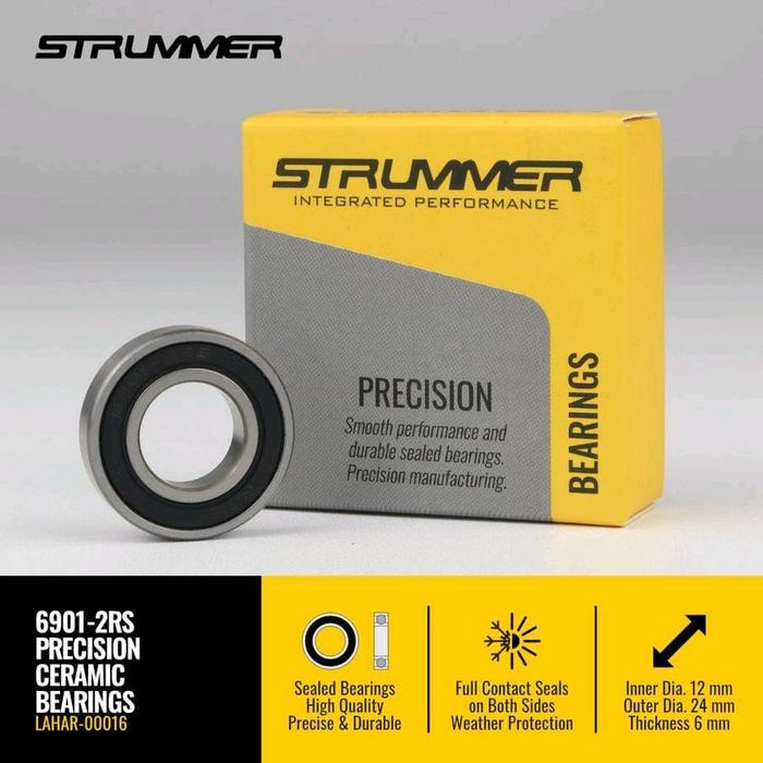 Bearing Hub CERAMIC 6901-2RS stainless steel sealed 12x24x6 STRUMMER
