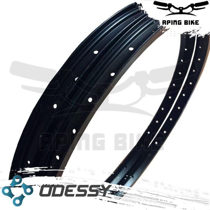 Velg Alloy Odessy 16 20H Hitam Rims Sepeda Pelek Aloy Sepeda