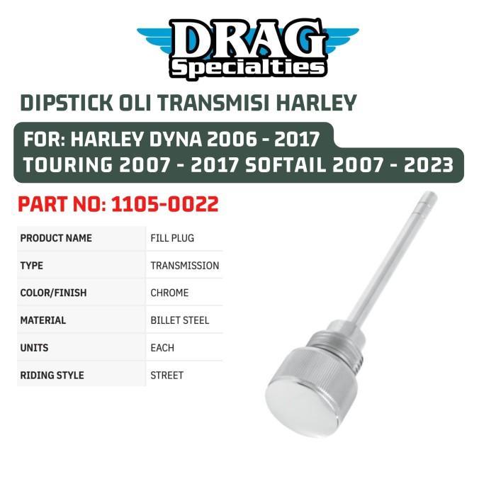 Dipstick Oli Transmisi Harley For Dyna Touring Softail 1105-0022 Forsale