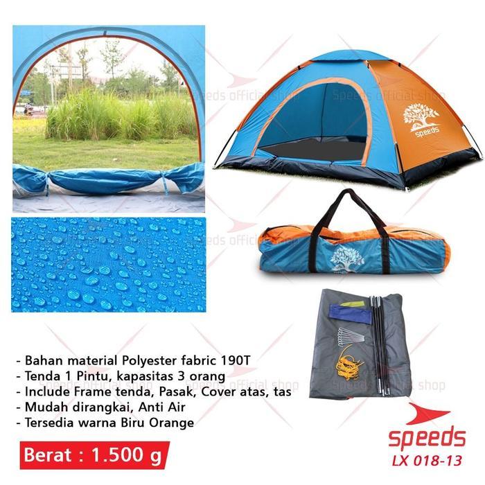 Eiger - Tenda Camping Gunung Mendaki Army Dome Loreng Camo 3-4 Orang Dengan Alas Tenda Anti Air