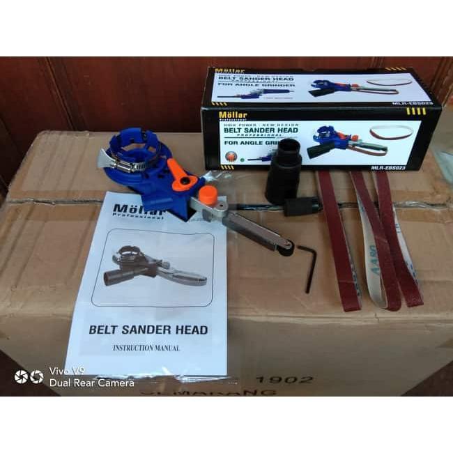 Belt Sander Head Mesin Gerinda 4" / Adapter Amplas Belt Sander Set