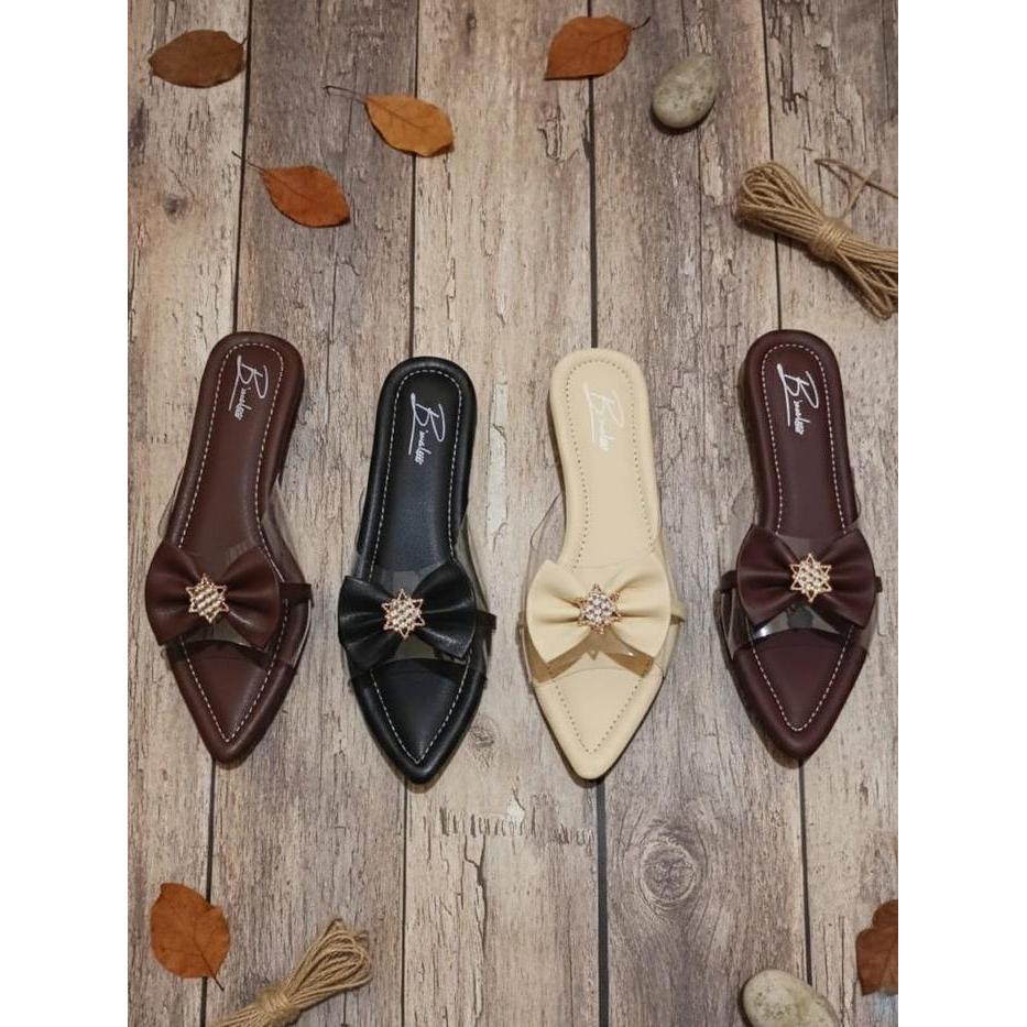 Patris - Sandal Wanita Dewasa - Sandal Flat Mika Pita - Sandal Nyaman Digunakan Sehari Hari
