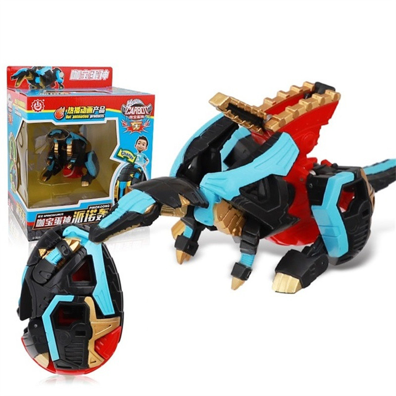 Korea Anime Deformation Robot Hello Carbot Transformation Automatic Transform Dinosaur Egg Model