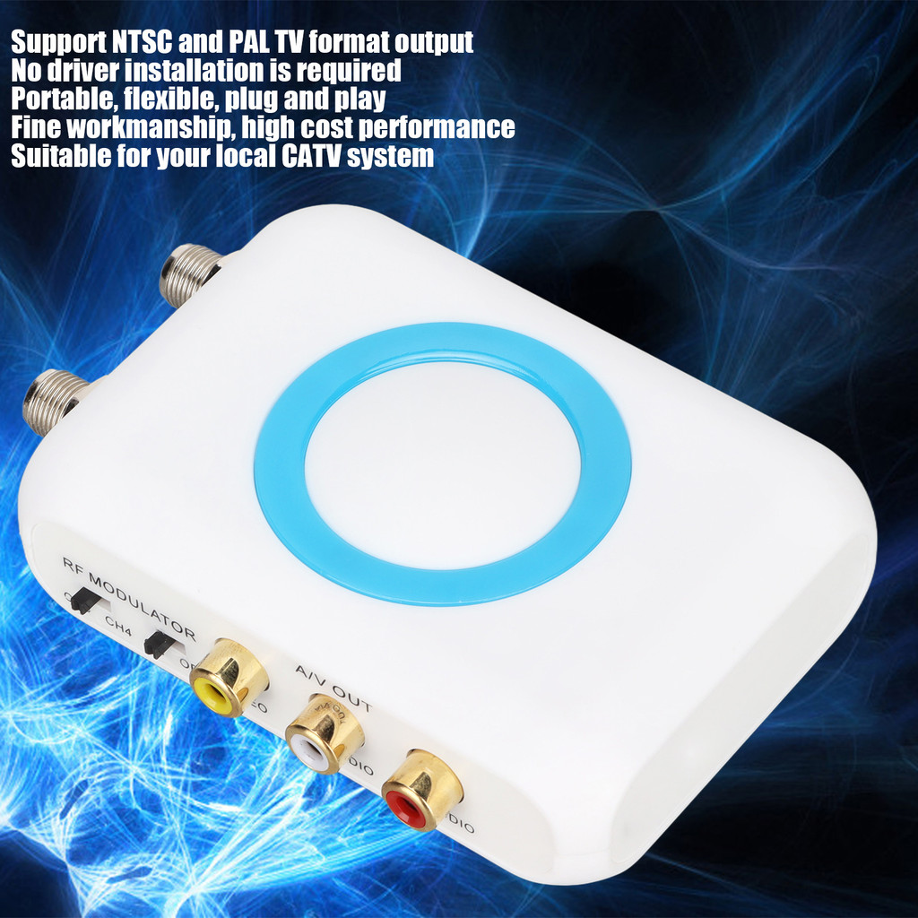 CATV Modulator HDM66 HD Modulator Support PAL/NTSC Format Output to RF Modulator for Home TV
