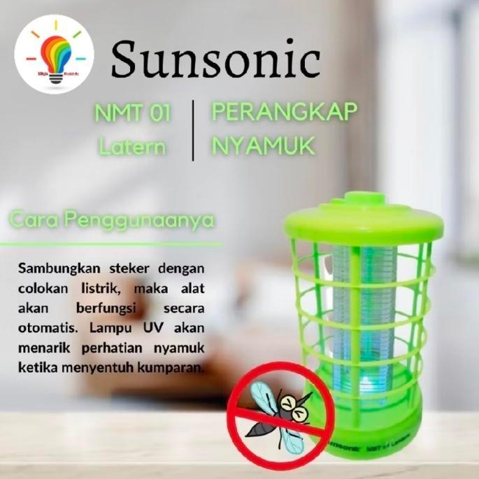 ` Perangkap Nyamuk Sunsonic NMT 01 Lantren Bebas Kimia Asap Bau Lampu Ny