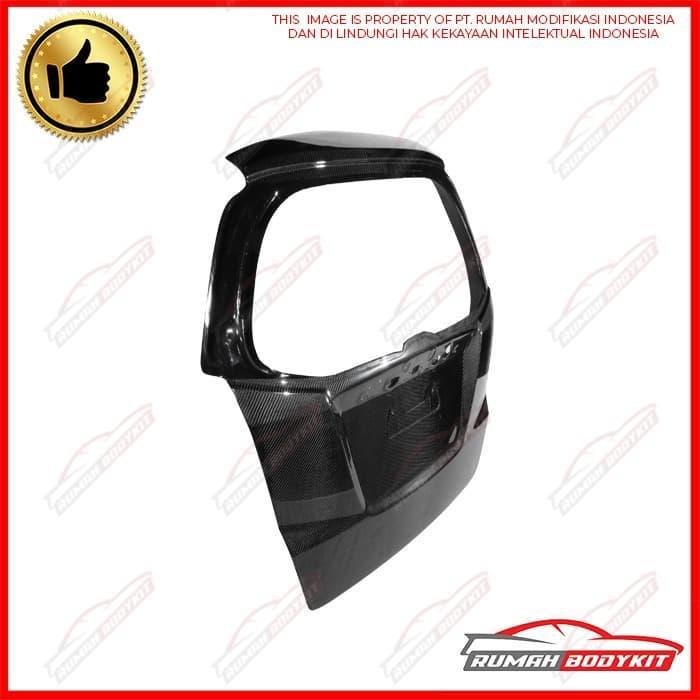 TERBARU BACKDOOR - REAR TRUNK HONDA JAZZ GE8 2008 - 2013 - CARBON