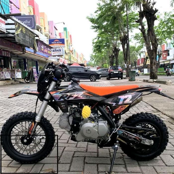 MOTOR MINI TRAIL RFZ 110CC NEW MATIC MESIN 4 TAK - orange