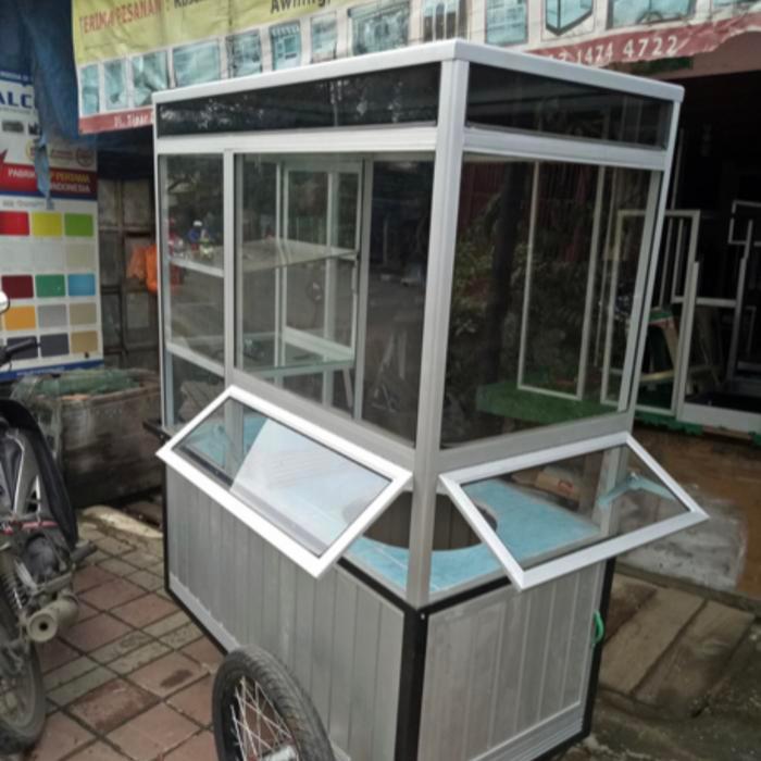 Gerobak serbaguna, gerobak gorengan, gerobak bubur, gerobak ayam