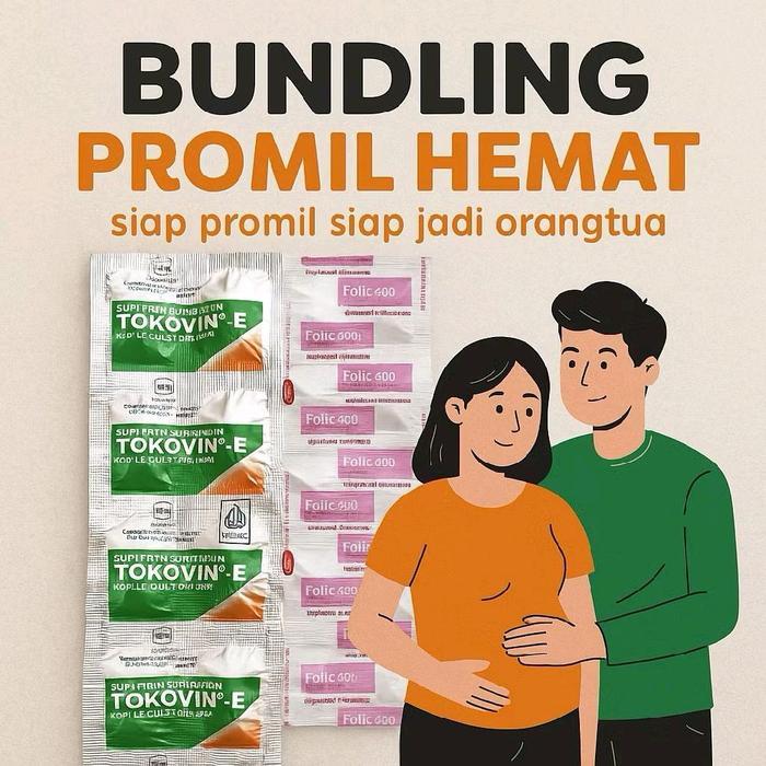 Terlaris  BUNDLING PROMIL HEMAT VITAMIN E DAN ASAM FOLAT