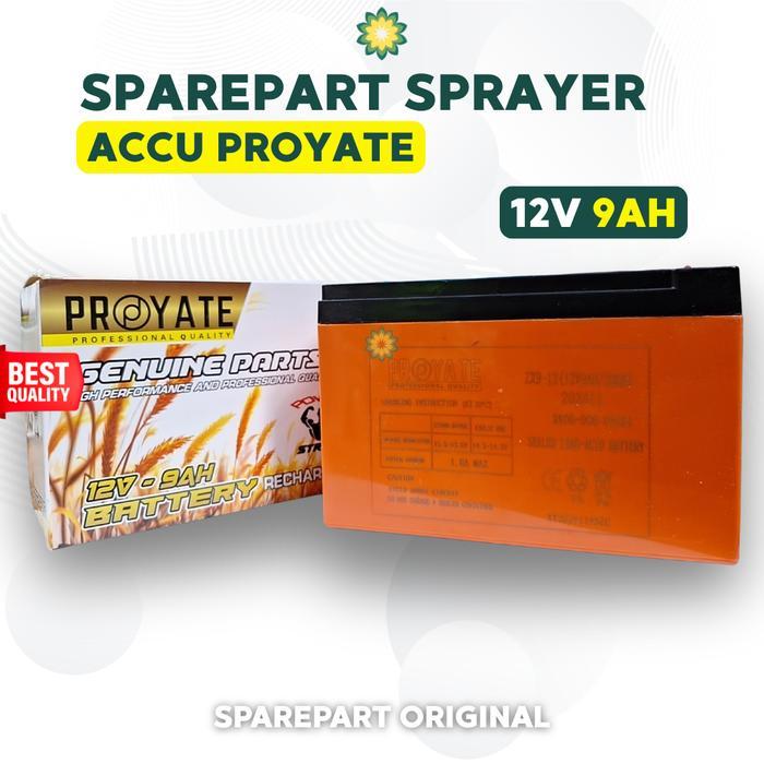 Proyate Baterai Accu Aki Tangki Sprayer Semprot Elektrik 8Ah dan 9Ah
