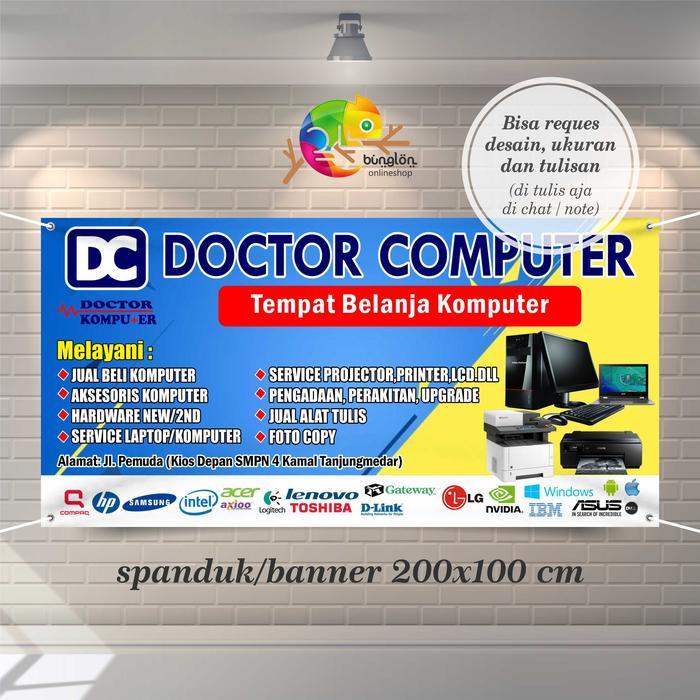 Spanduk, Banner Toko Komputer