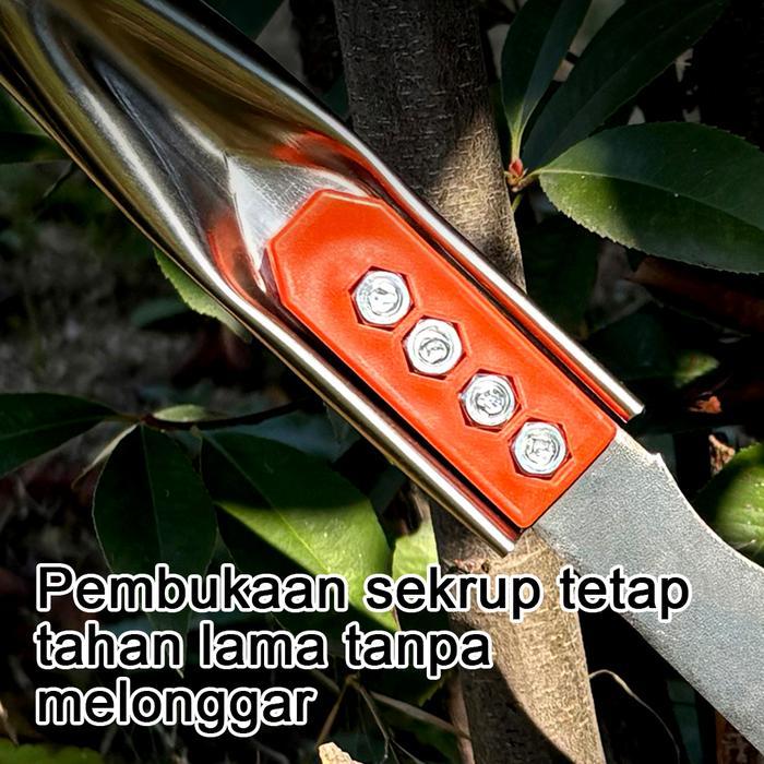 CodFexon163/208Cm Sabit Arit Rumput Baja Asli Sabit Ranting Pohon Alat Pembelah Bambu Pisau Pinang