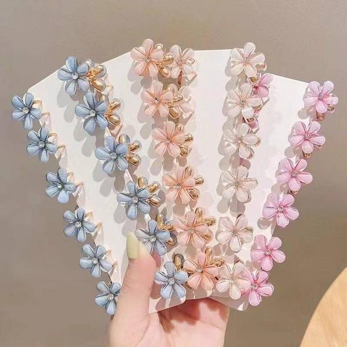 TI - JEPIT RAMBUT BUNGA KECIL KOREA JEPITAN RAMBUT MINI PONI BUNGA DAISY / JEPITAN RAMBUT BUNGA