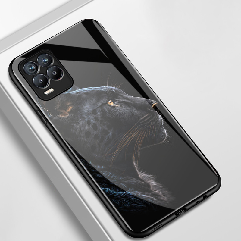 Casing Hp Untuk Realme 8 5G 8s 5G 8 Pro Case Casing pola Harimau Kasing HP Kesing keras kaca Silikon