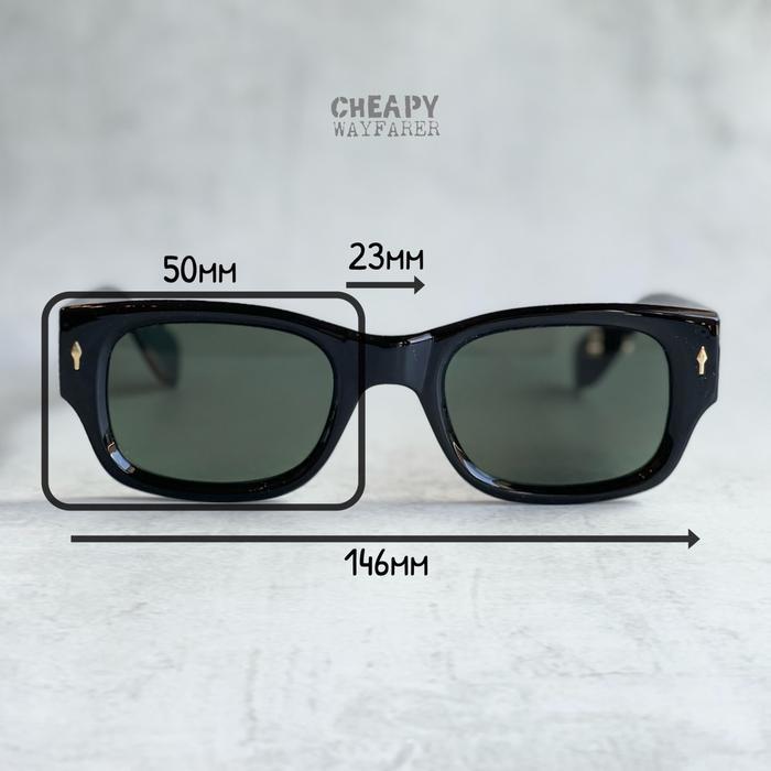 Kacamata New Vintage Square Rebel Locs Lensa UV400 Paket Lensa Minus Photocromic Antiradiasi