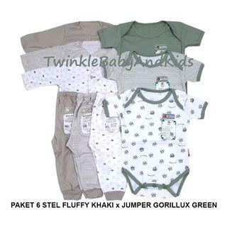 PAKET NEWBORN VELVET JUNIOR 0-3M FULL MOTIF PAKET BAJU BAYI